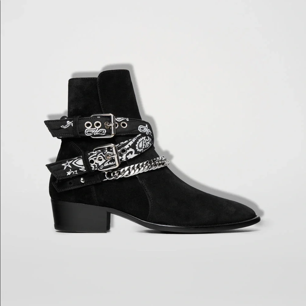 🌸 🔥💫AMIRI Bandana Buckle Boots - Picture 6 of 16